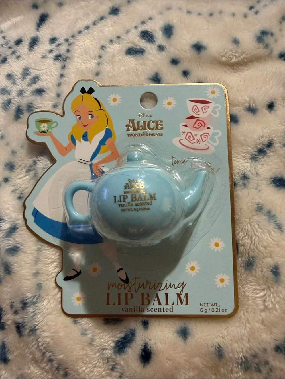 Disney Alice in Wonderland Lip Gloss & Balm Set - Light Blue, Pink, Purple